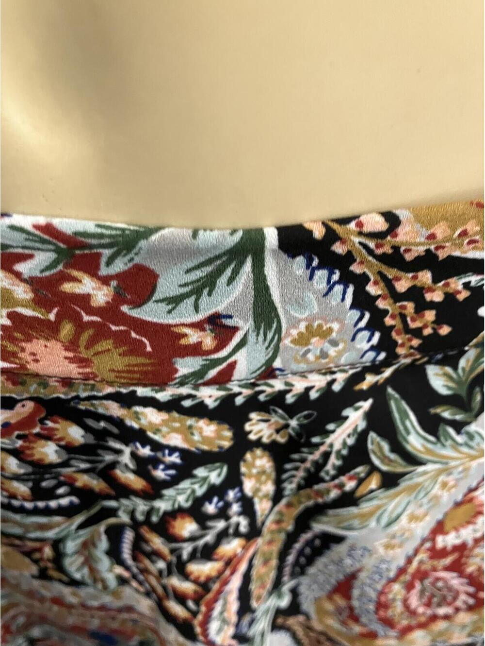 NWT Large Black Multi Paisley Print Skirt - Picture 10 of 10
